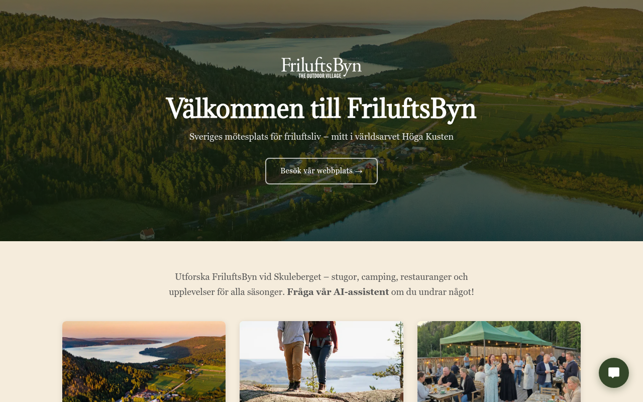 FriluftsByn chatbot demo